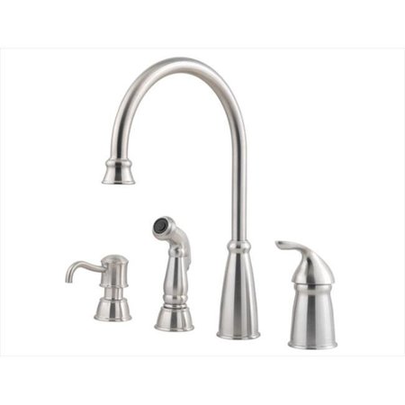 PRICE PFISTER Price Pfister GT264CBS Avalon 1-Handle Kitchen Faucet in Stainless Steel GT264CBS